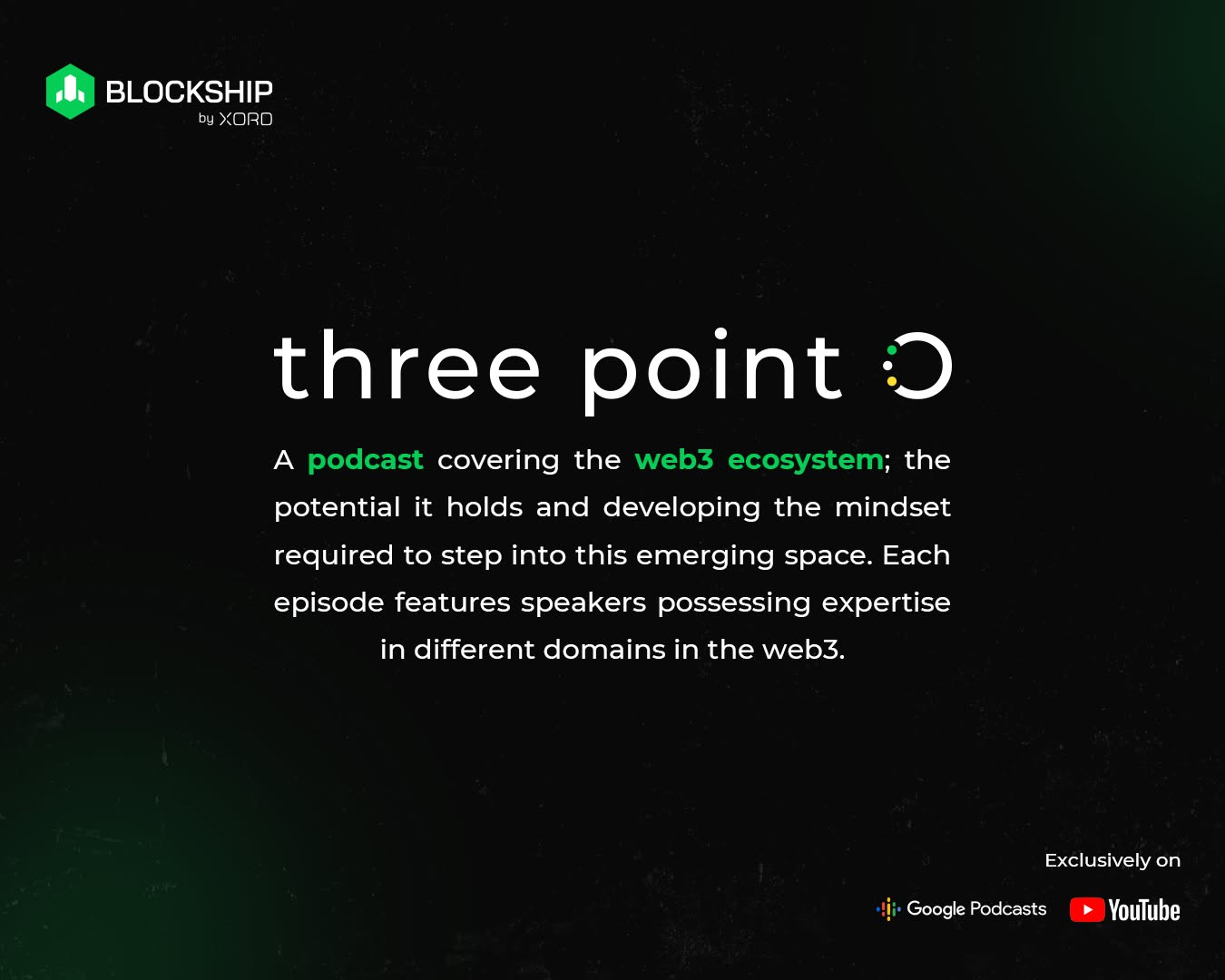 Three Point O podcast creative